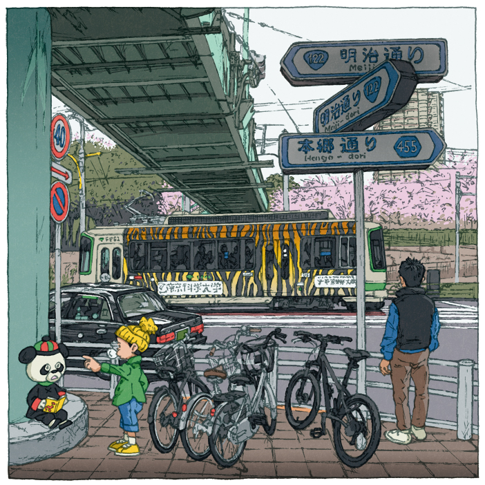 sightseeing tokyo japan japonism ukiyoe pop comic
