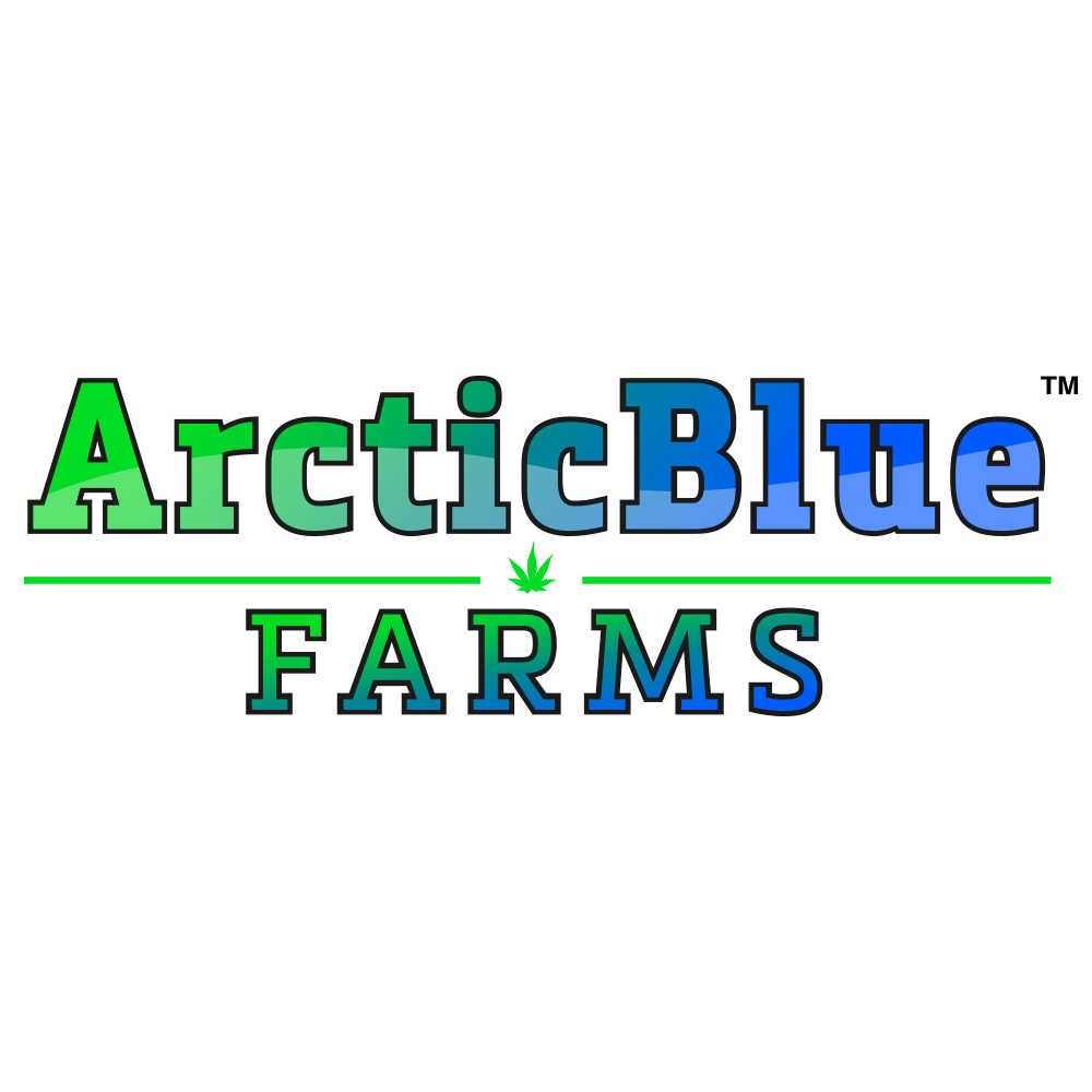 ArcticBlue Farm Alaska cannabis Logo Design