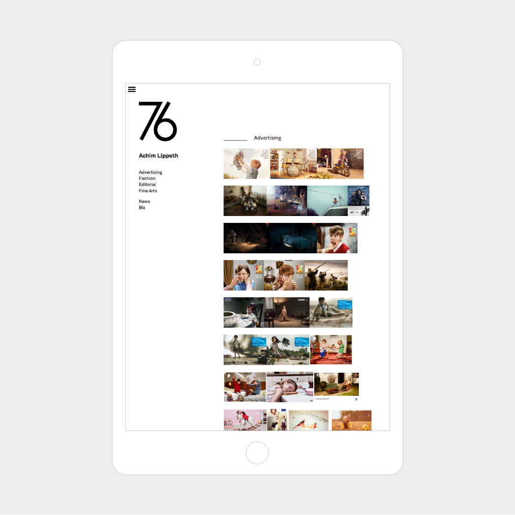 huncwot iPad html5 Website minimal Responsive iphone