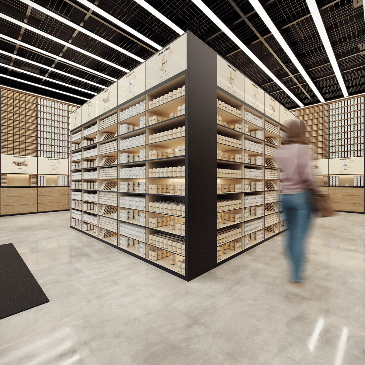 3D architecture Food  Interior minimalist product Render shop store visualization