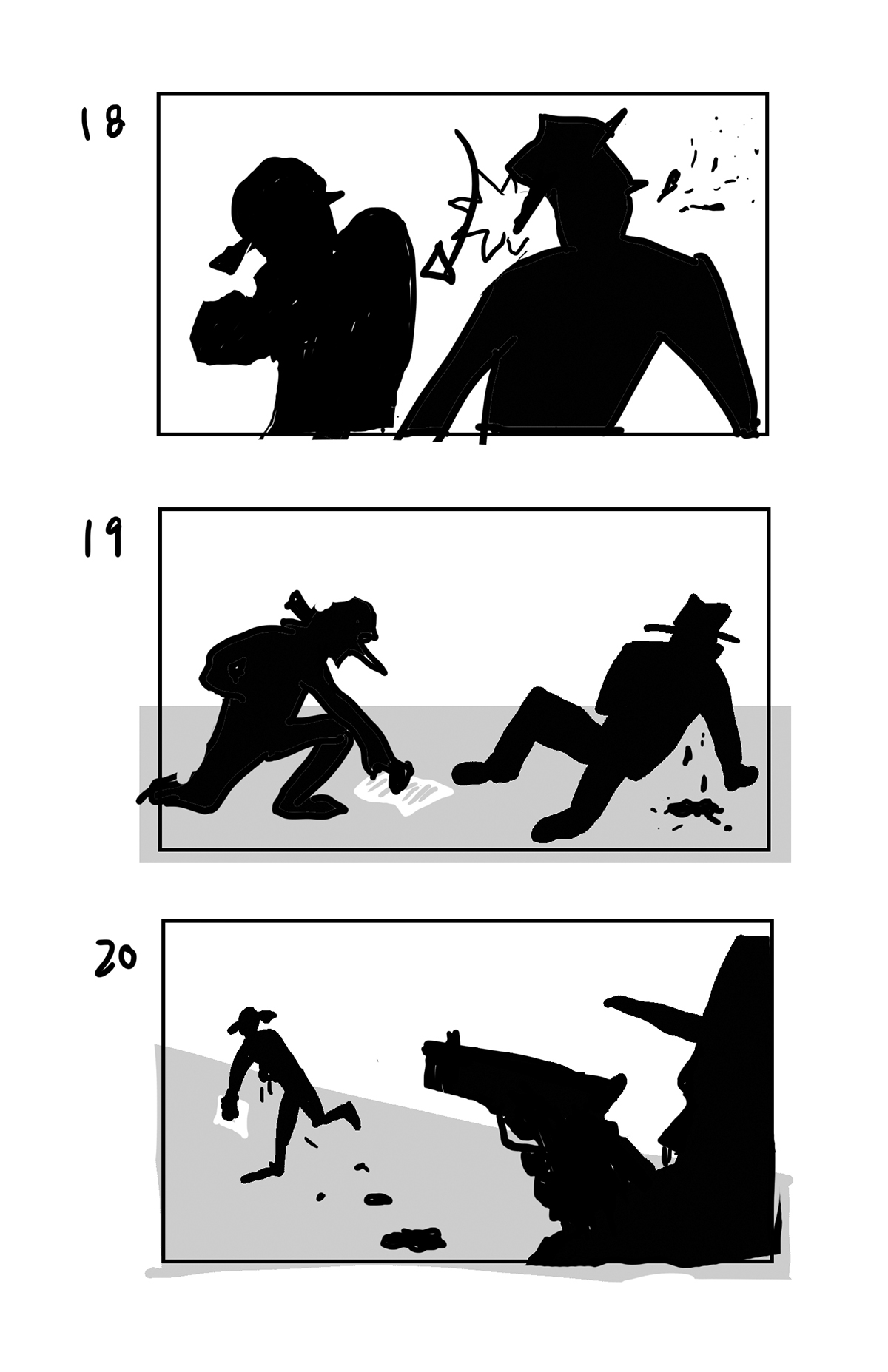 noir storyboard