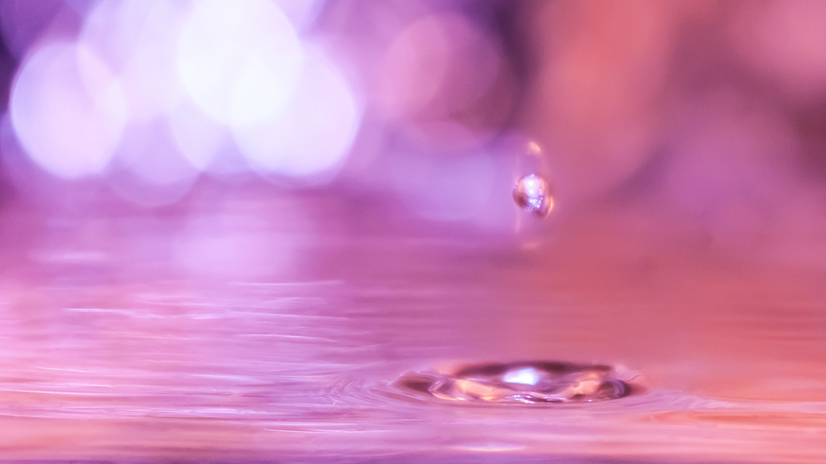 water droplet bukeh background