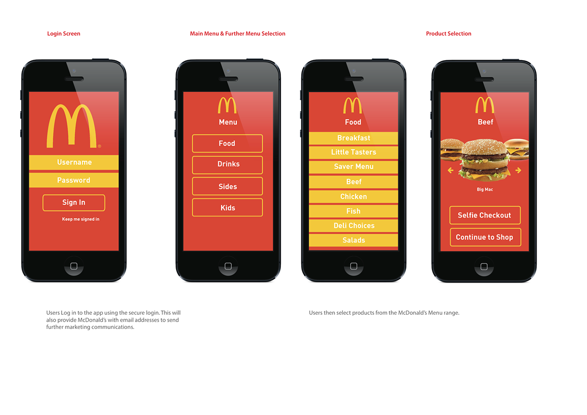 app design Future Lions McDonalds selfie Technology