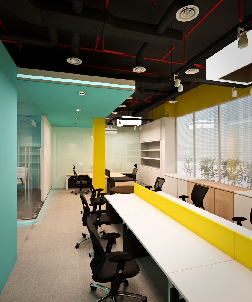 Interior interiordesign Office showroom creative design 3D