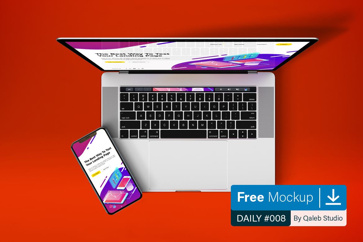 apple macos UI ux Mockup free mockup  free qalebstudio macbook Laptop