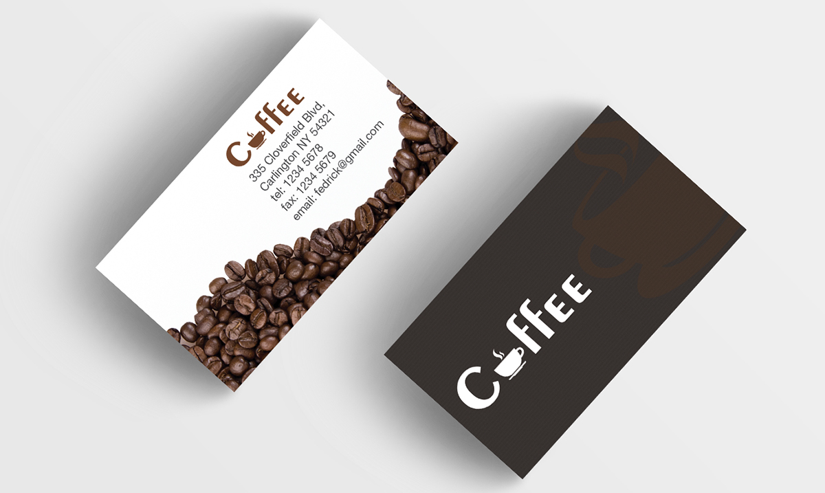 coffee business cards