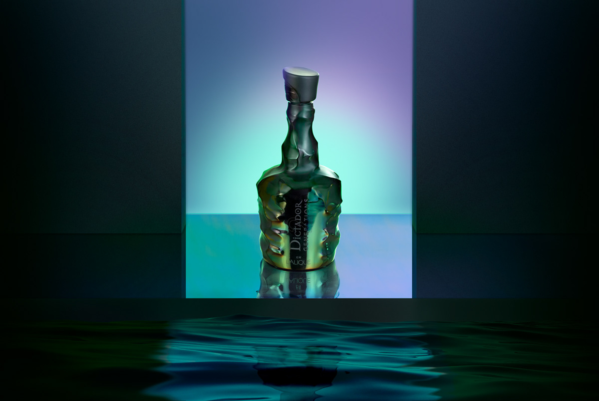 Product Photography photoshoot bottle alcohol reflection retouch vibrant colors water Rum blackandcolours