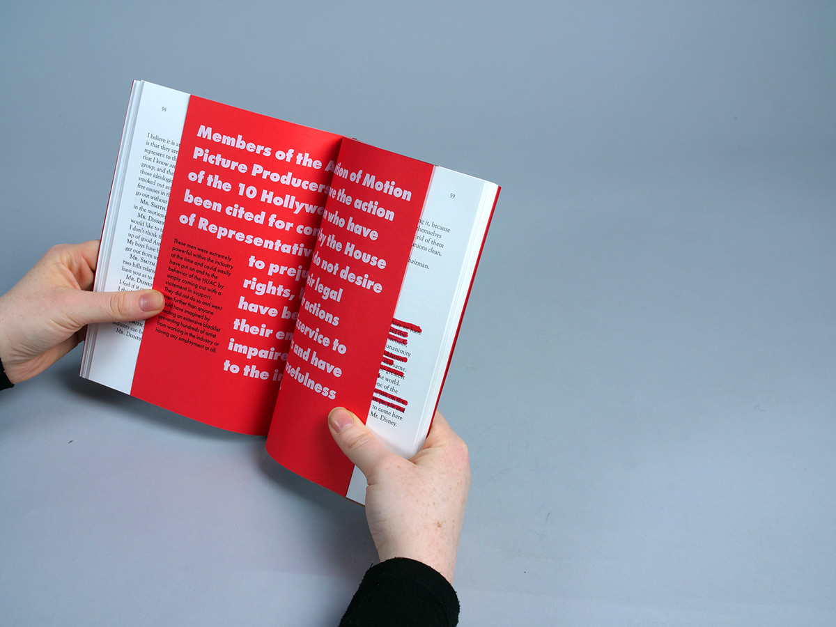 istd book design typography   hollywood communist communism design gradient adobeawards