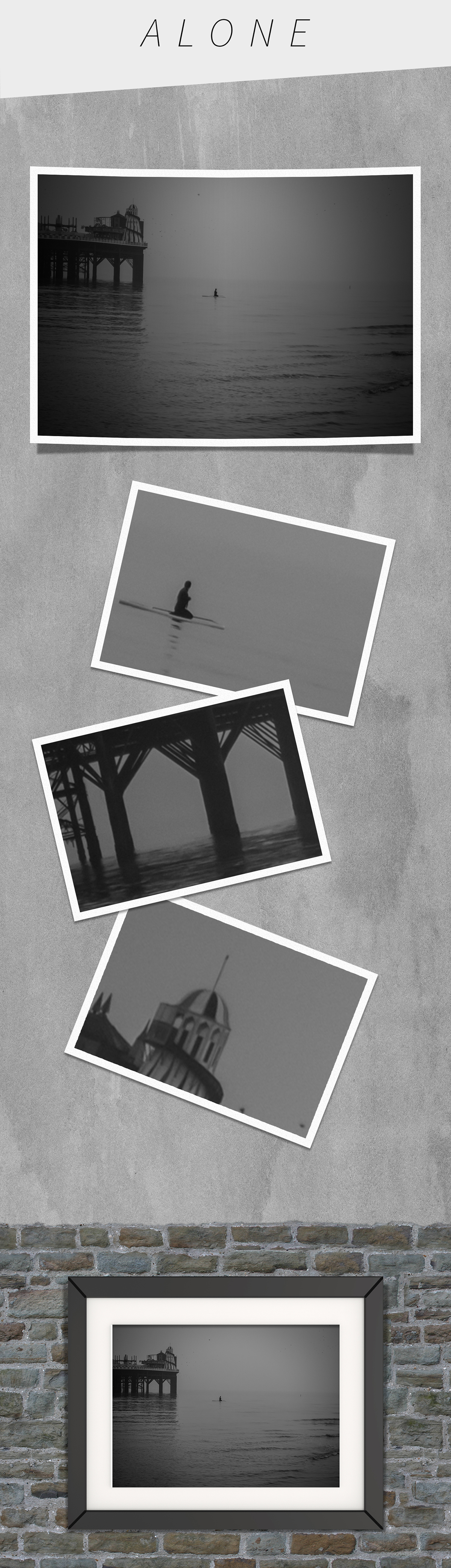 black and white olympus pinhole bodycap lens texture brighton paddleboard pier sea beach starlings Retro vintage