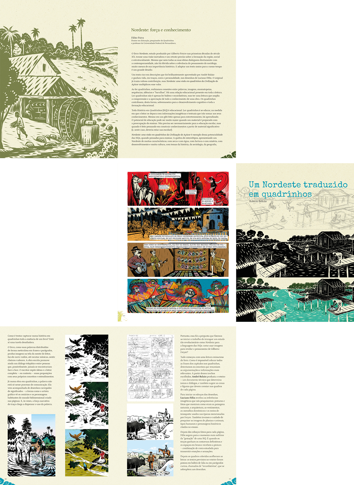 quadrinhos historia editorial design  nordeste