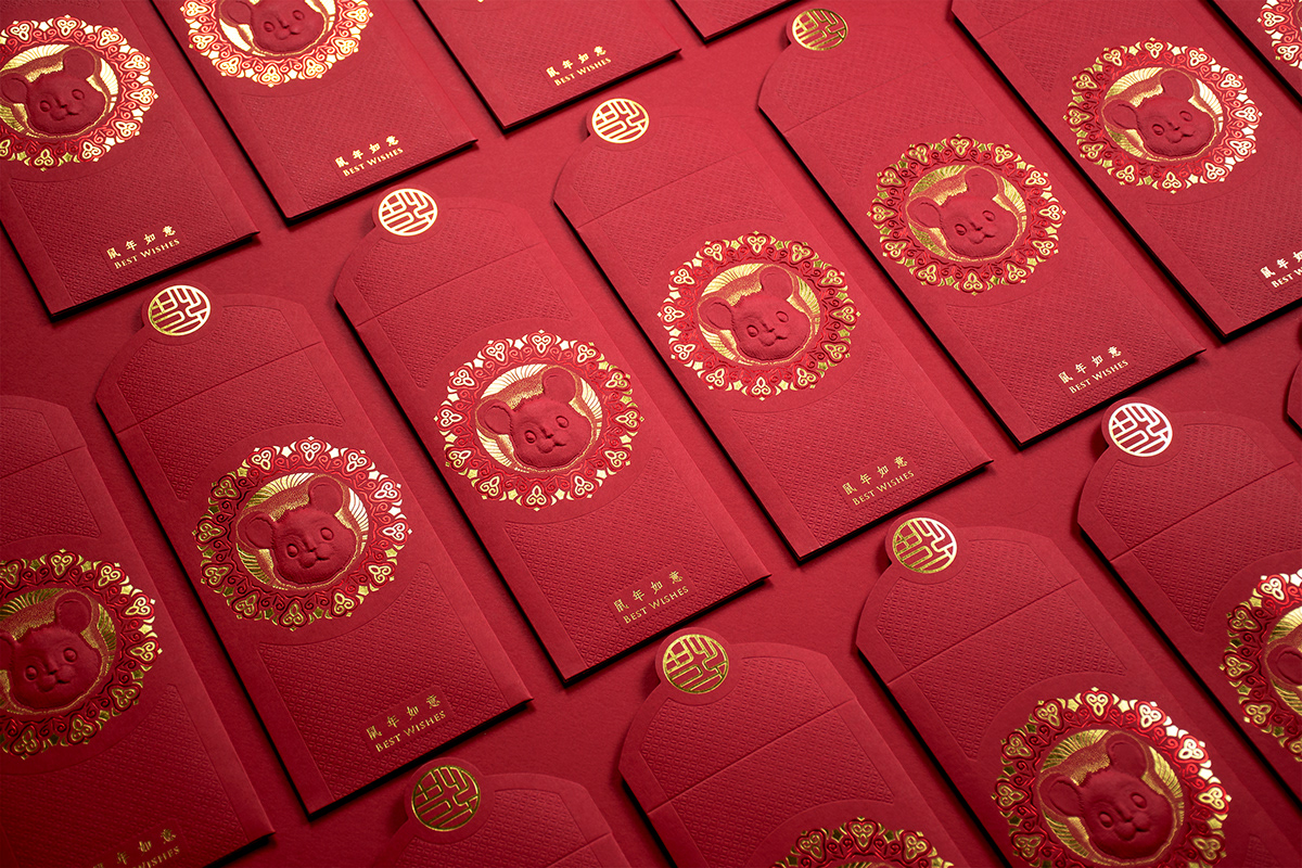 design Red Envelope envelope package brand graphic design