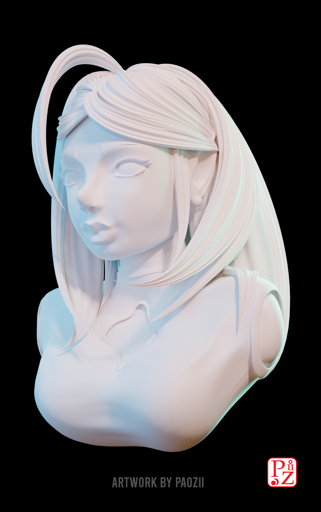 3D blender Character design  modeling Render