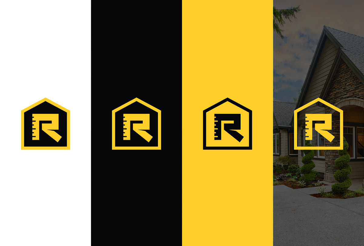 branding  logo identity renovation construction contracting Repair home house real estate