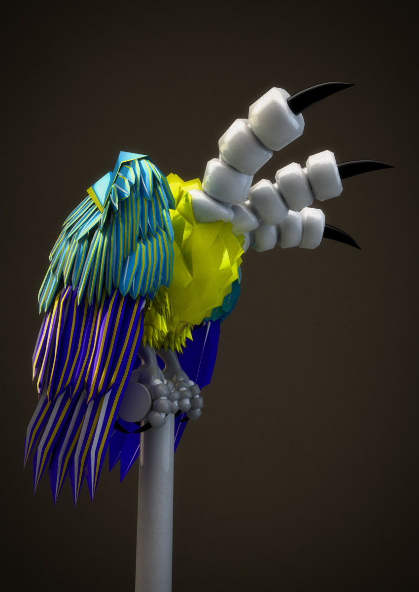 parrot birds 3d animation cinema 4d after effects parts surreal photoshop machines Final cut Pro