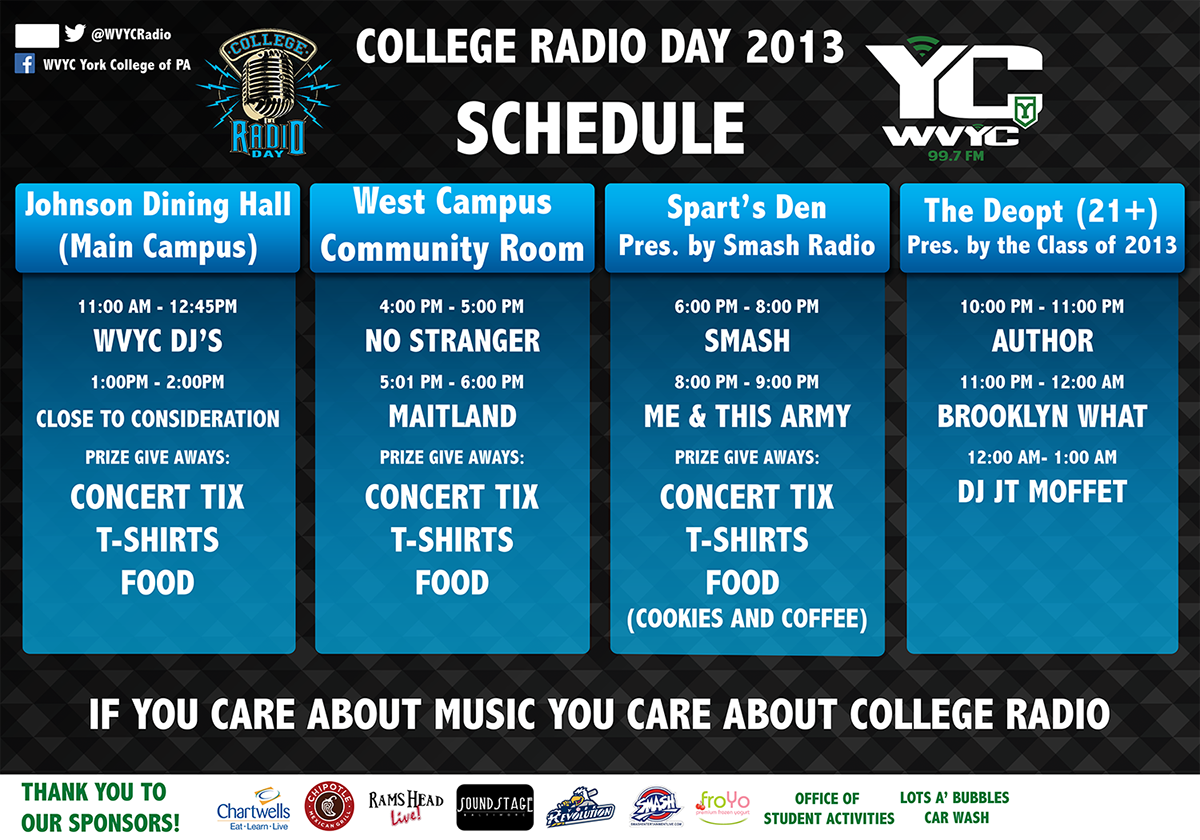 College Radio Day Radio print