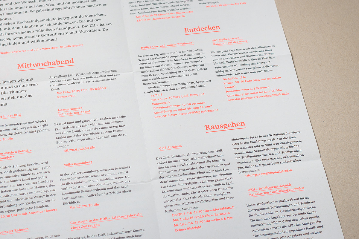 print typography   charter pantone neon folder folded bielefeld minimal making of