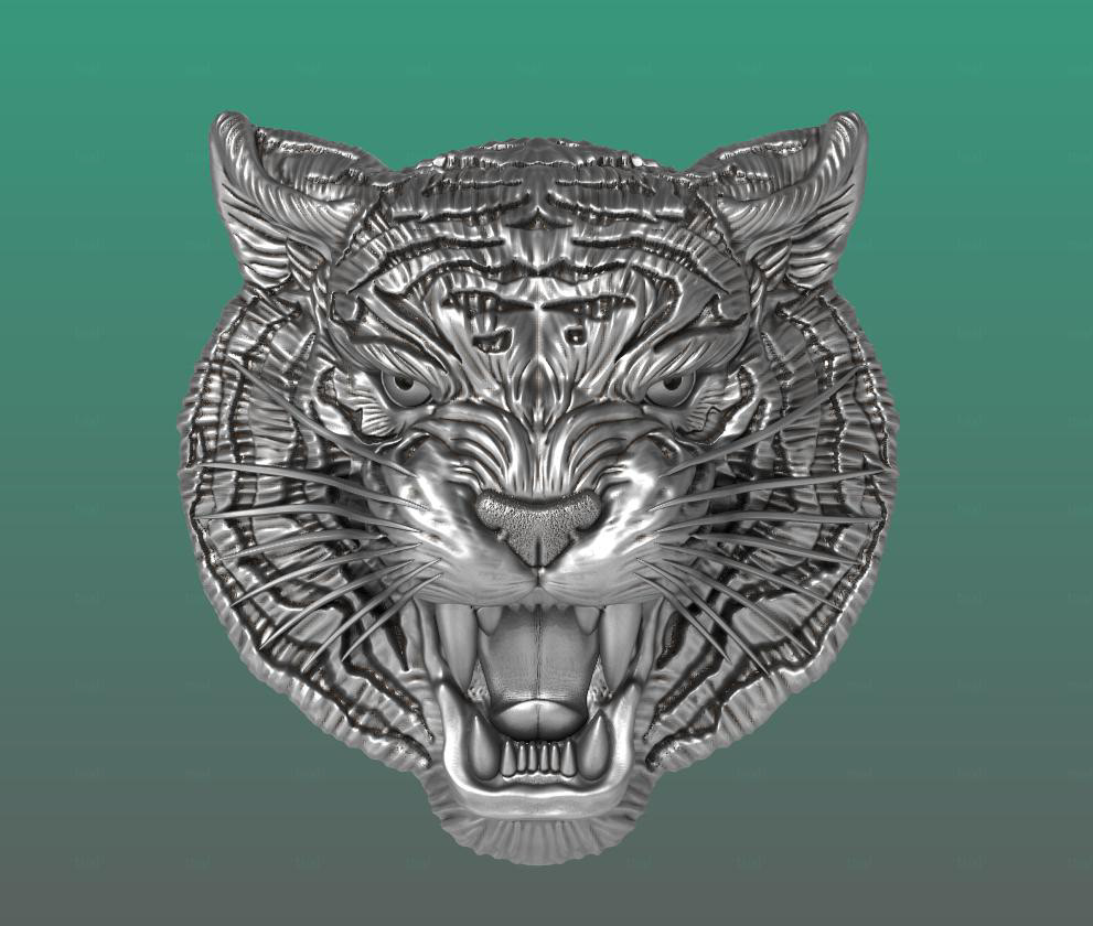 3D animal Cat sculpture tiger