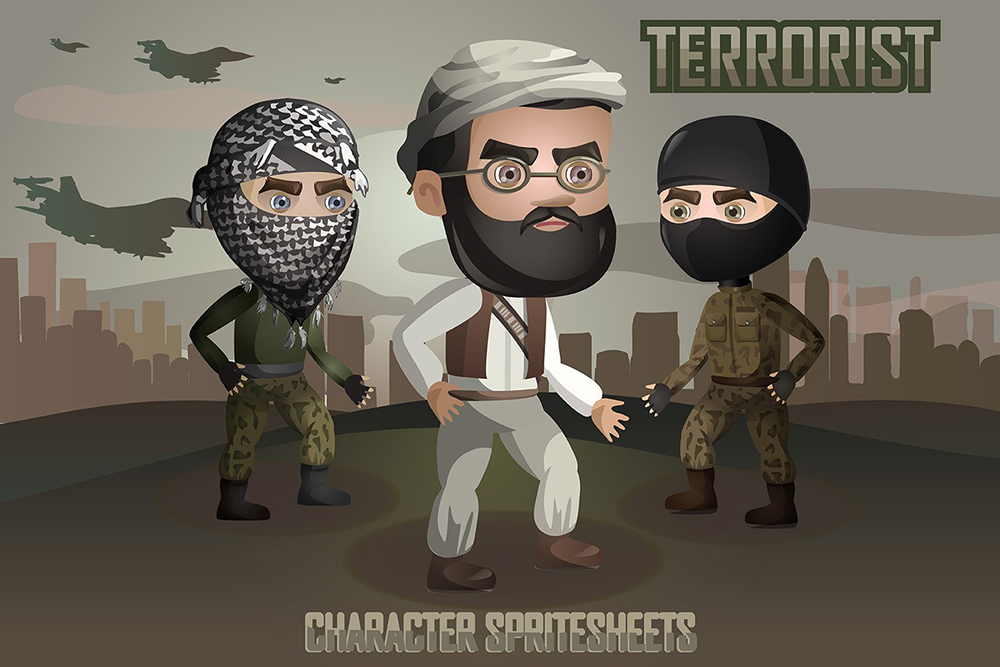 Free 2D Game Terrorists Character on Behance