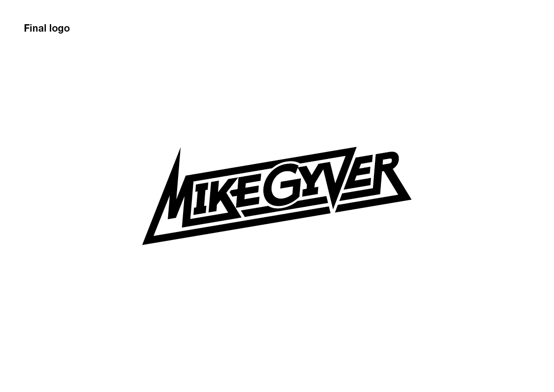 corporate design logo Mike Gyver 80er electronic berlin musician typo letters