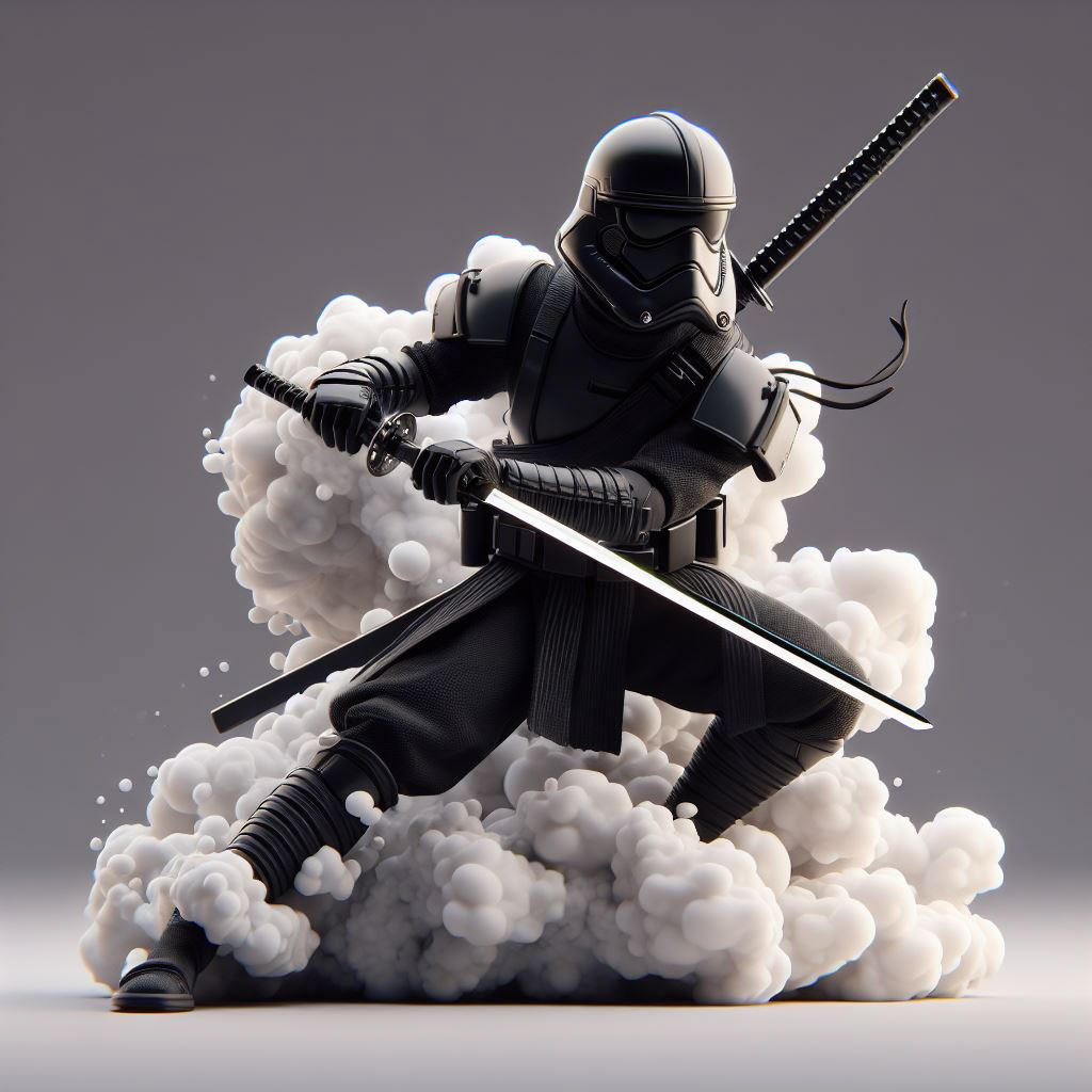 stormtrooper Starwars 3D Render graphic design  Digital Art  artwork Character design  digital illustration art