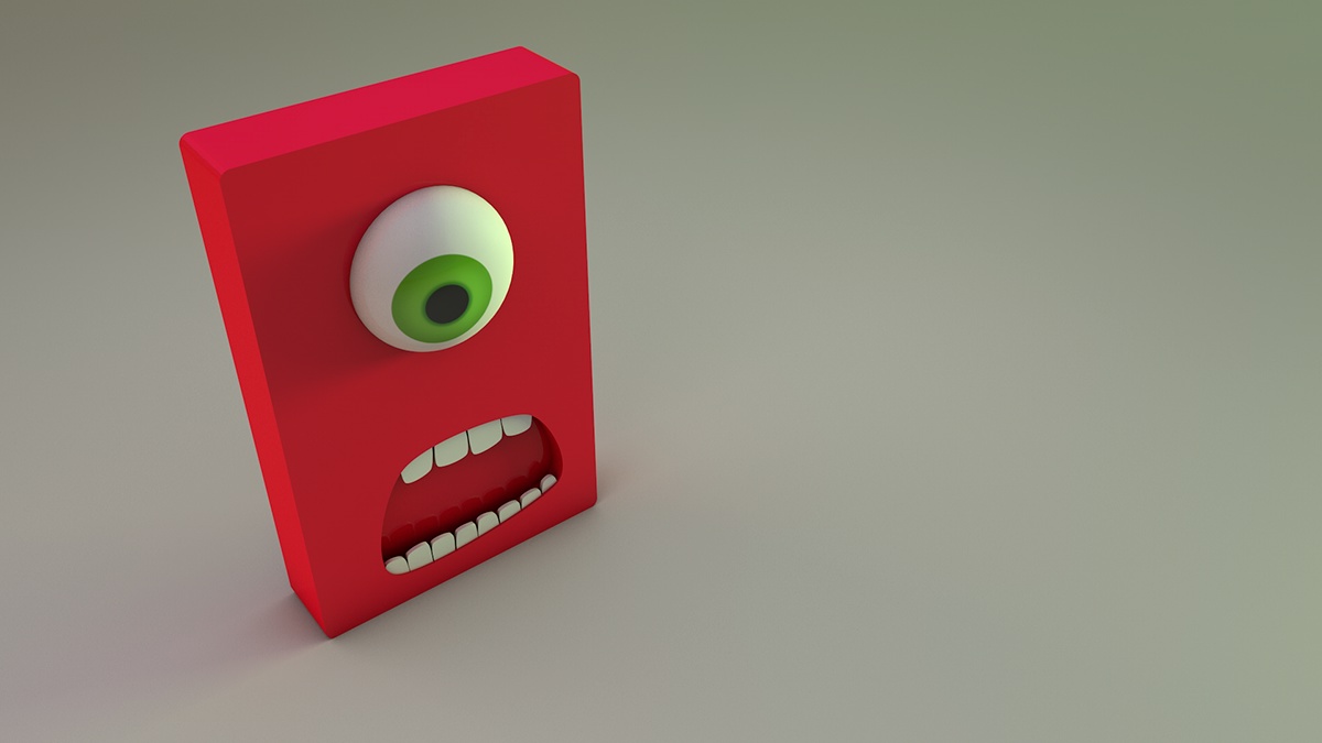 3D monster Scary lol