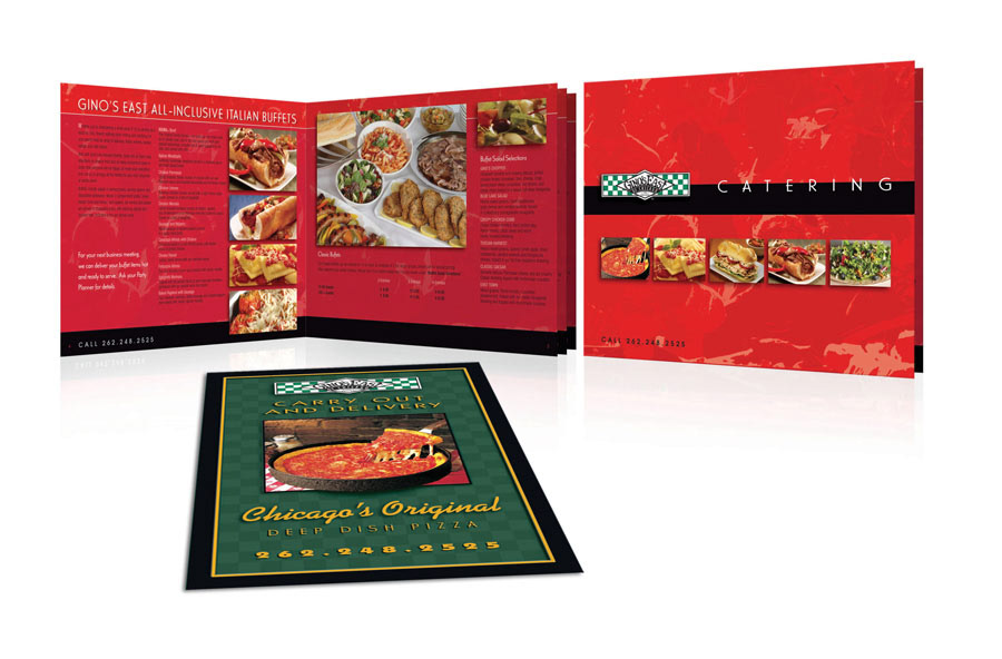walgreens Gino's buona Carson's nfl Otis Spunkmeyer Food  foodservice manufacturing menus Point of Sale Photo Retouching anixter Vehicle Graphics package design 