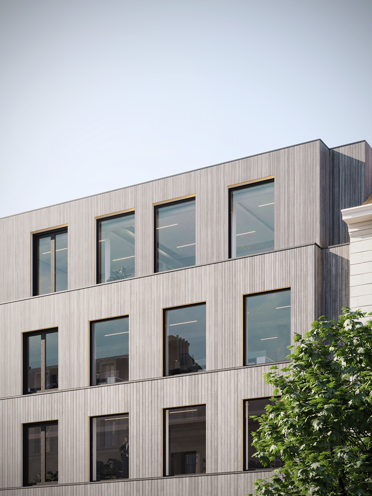Exterior rendering exterior Render visualization archviz CGI Office Building architecture
