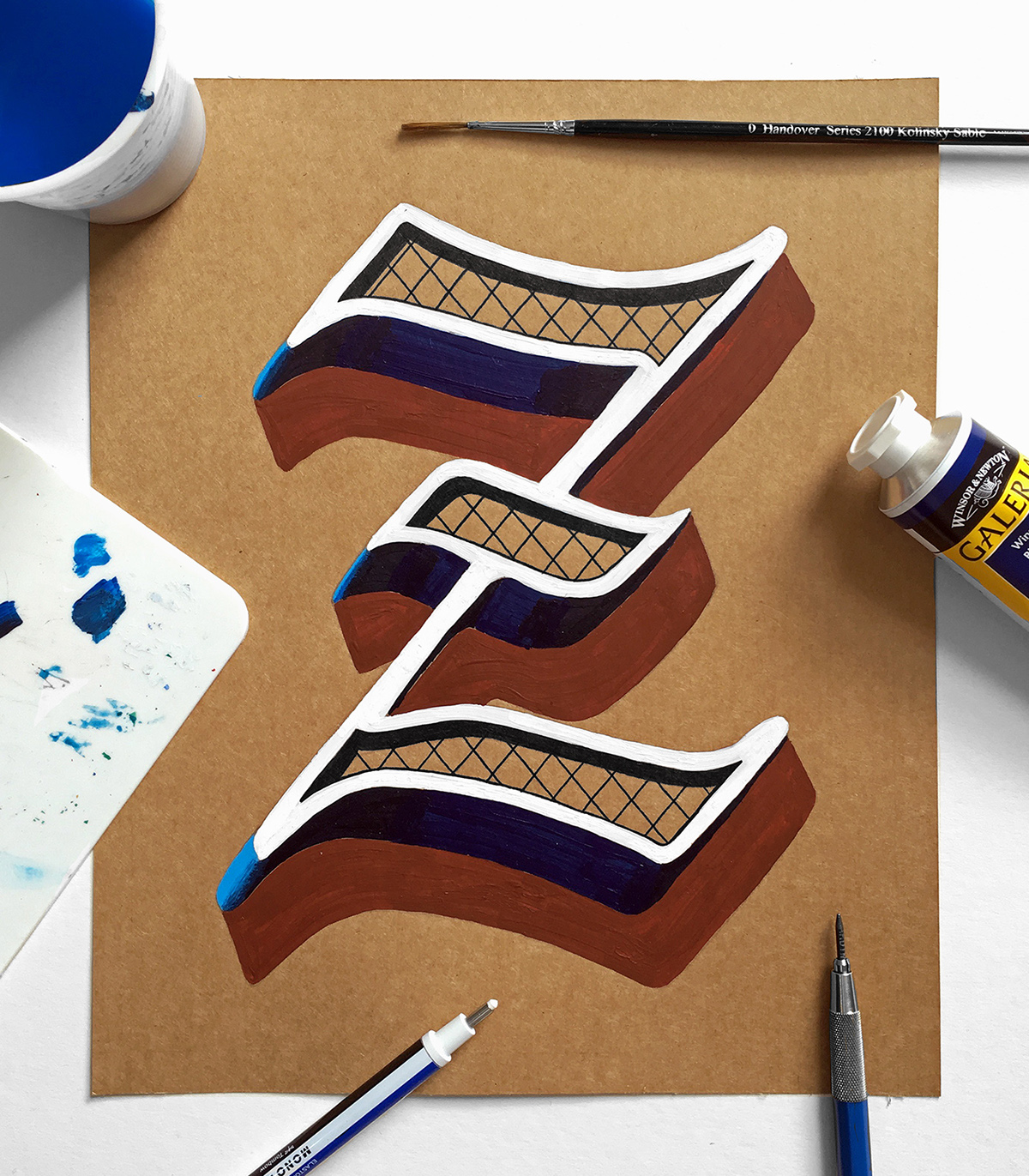 design art typography   lettering HAND LETTERING james lewis  painting   letters