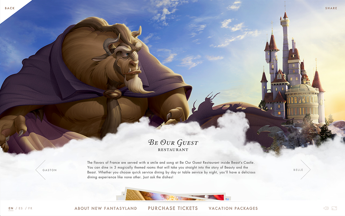 disney fantasyland fantasy new fantasyland imagination story 3D CG art digital Website microsite logo interactive