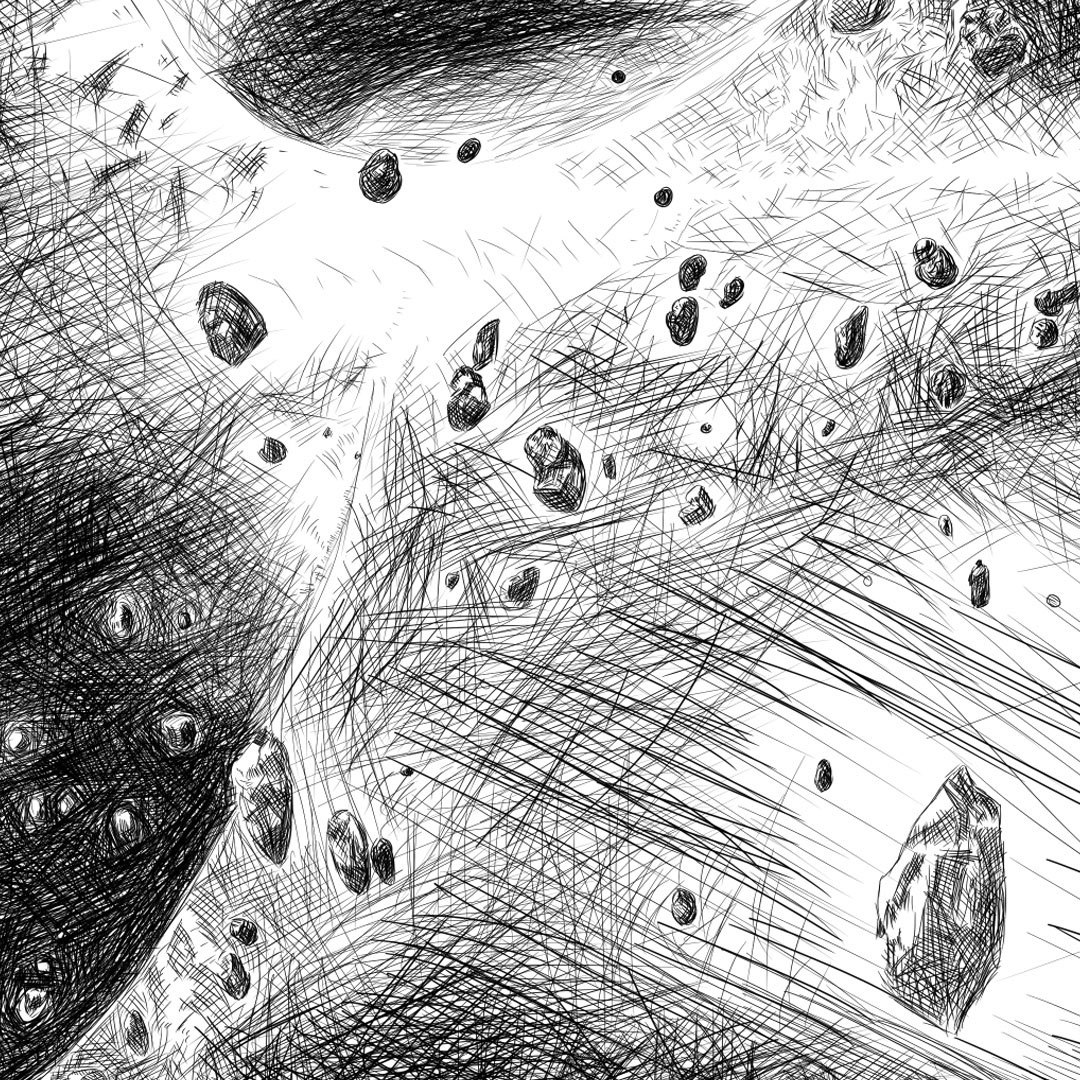 spaceman Space  ILLUSTRATION  Drawing  lines engraving pen stars explostion Helmet