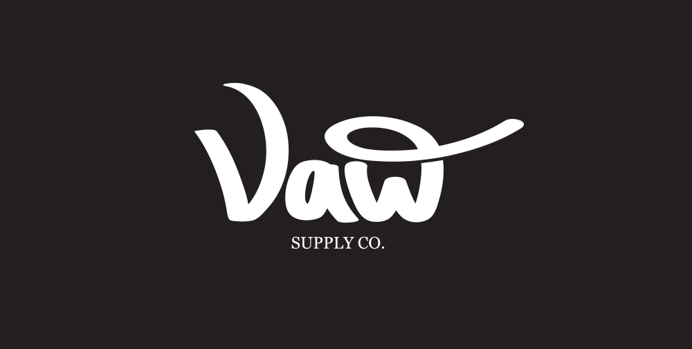 VAW lettering lettermark logo
