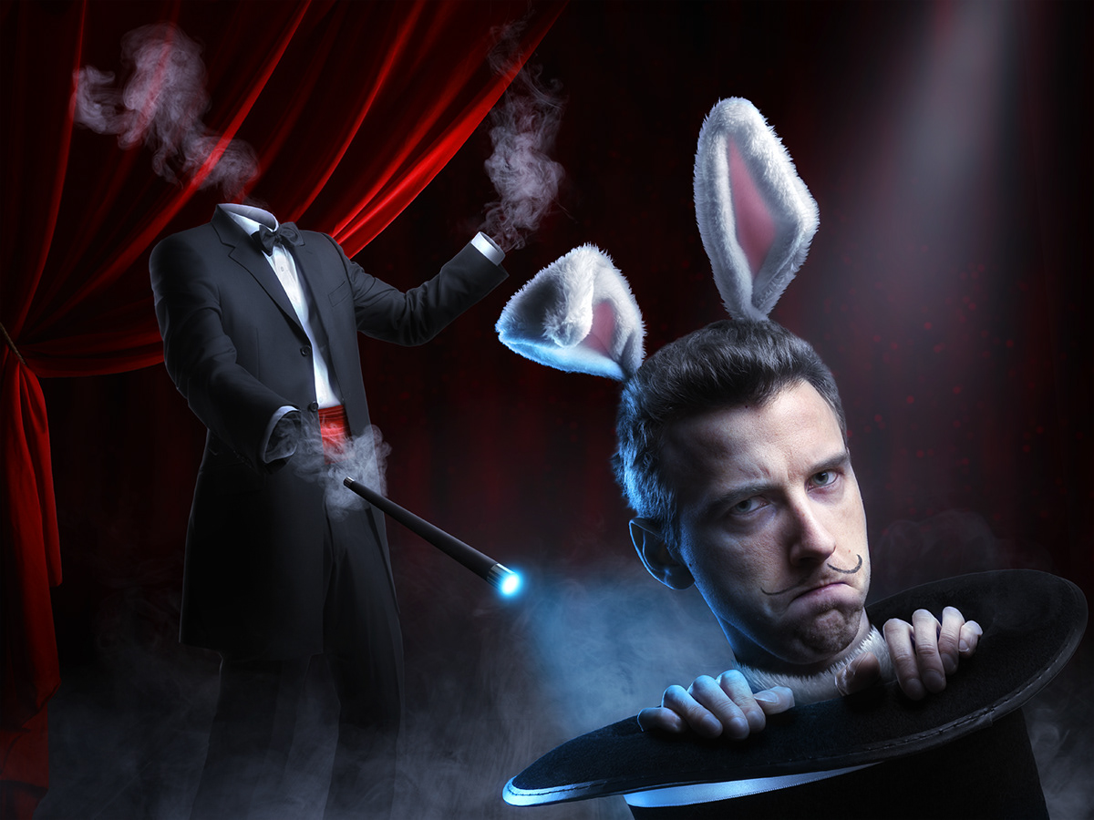 magician rabbit bunny hat trick fail failure Magic   Magical grumpy Show