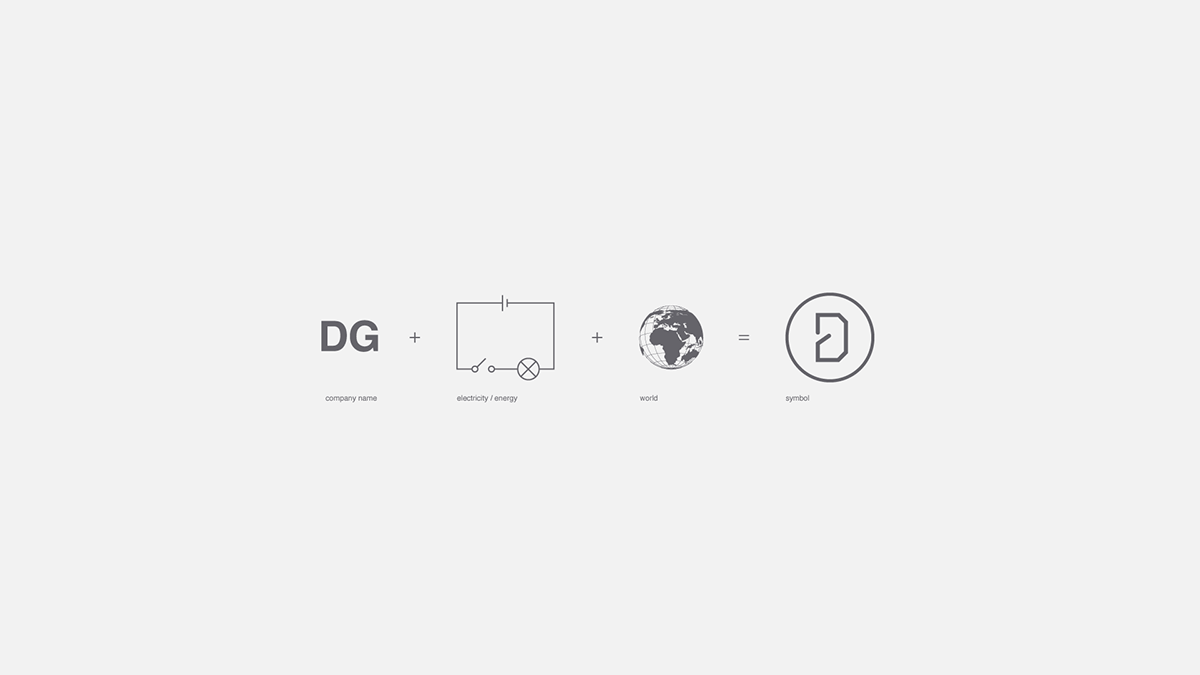 re-branding branding  brand energy electricity DG logo Logotype identity