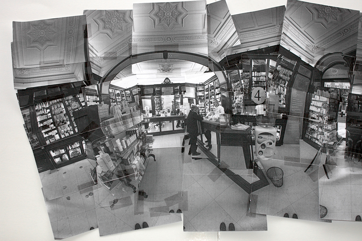 store pharmacy composition photocollages David Hockney "The Joiners"