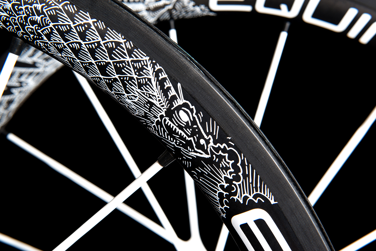Bike Custom blackandwhite Unique dragon wheels Bicycle Phoenix symbols ornaments