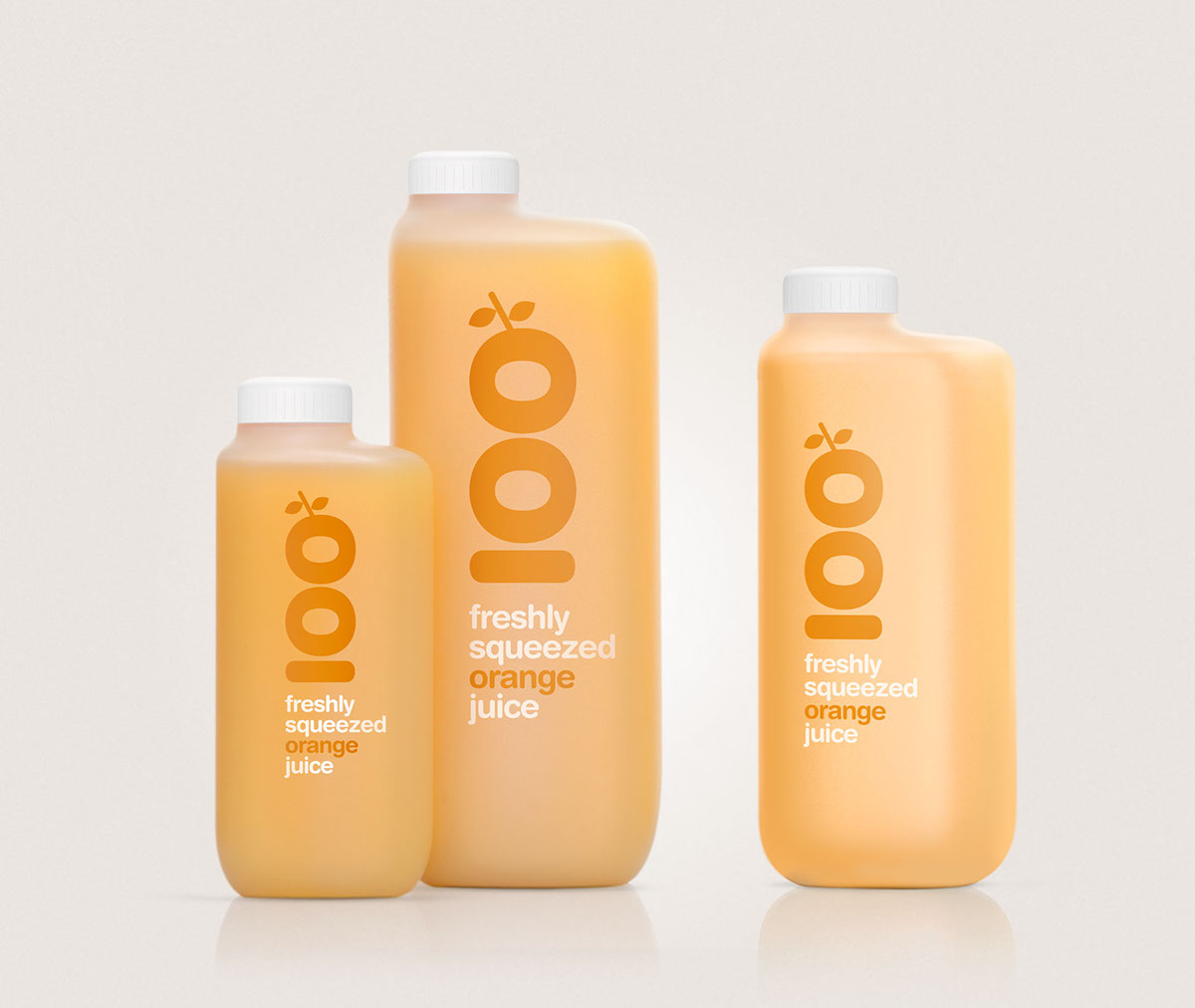 product design  graphic design  Packaging Orange Juice fresh orange rounded citrus HDPE plastic refill