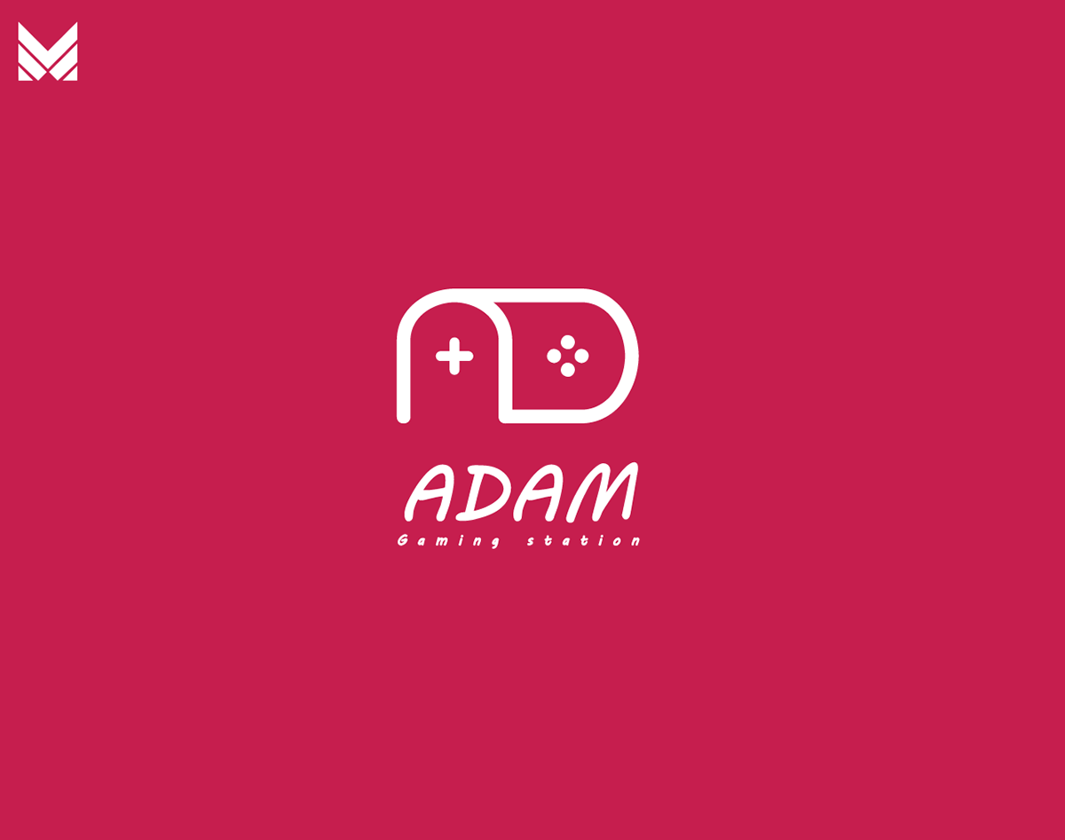 logo Gaming Logo gaming station Gaming Station logo Logo Design adam logo
