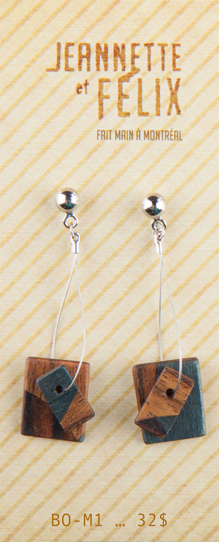 bijoux bois jewelry wood creative hand made