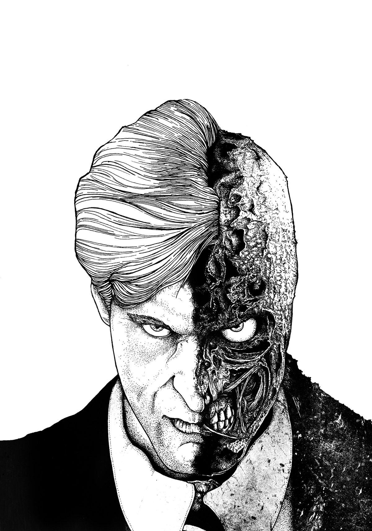 harvey dent THE DARK KNIGHT two face dot batman