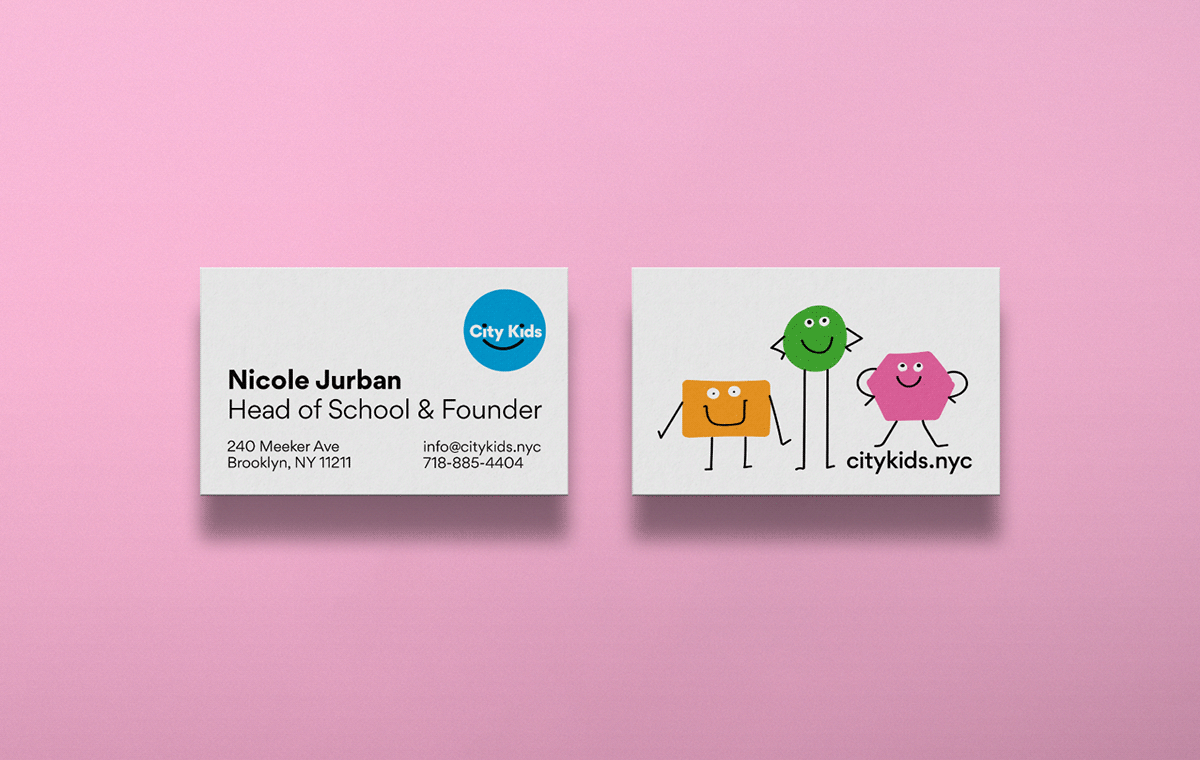 Business card for City Kids