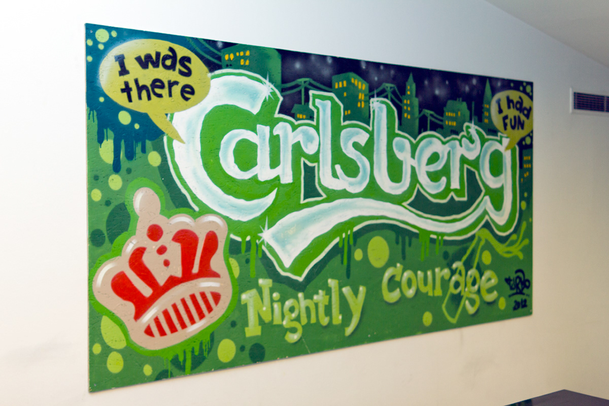 Carlsberg  Graffiti Nightly courage