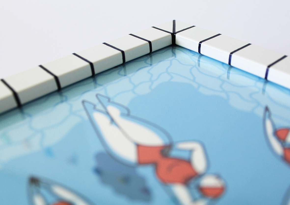 synchronizedswimming Swimmingpool crafts   3D ILLUSTRATION  Minimalism water ateliercambré eveliencambré