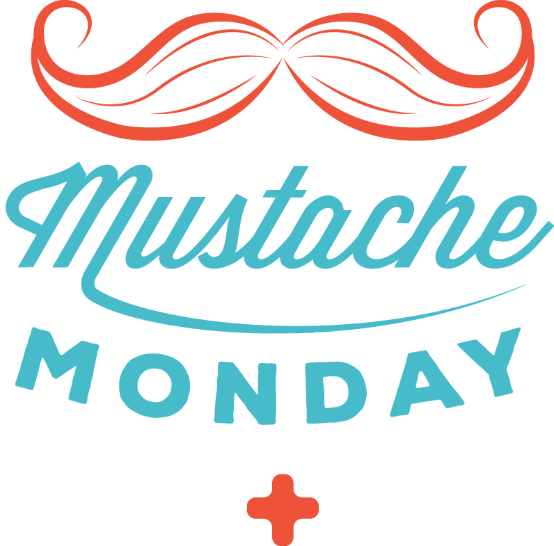 charity benefit mustache Monday Retro
