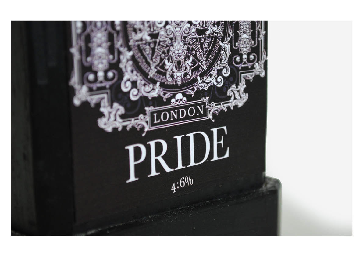 London pride london pride ale sin lucifer identity story religion bible relic bottle creative symbolic God