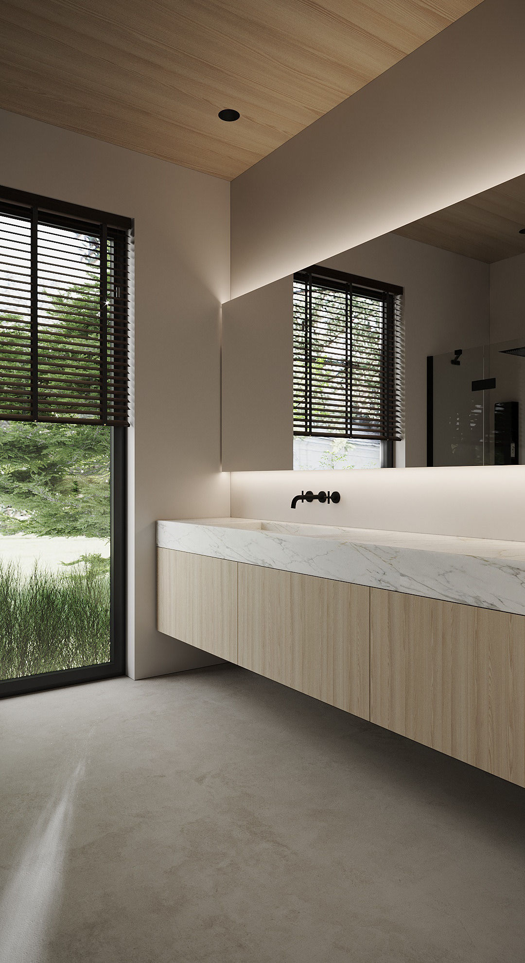 bathroom architecture visualization 3ds max corona archviz modern Render 3D