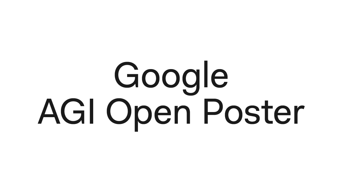 google agi open poster design therivalryinc
