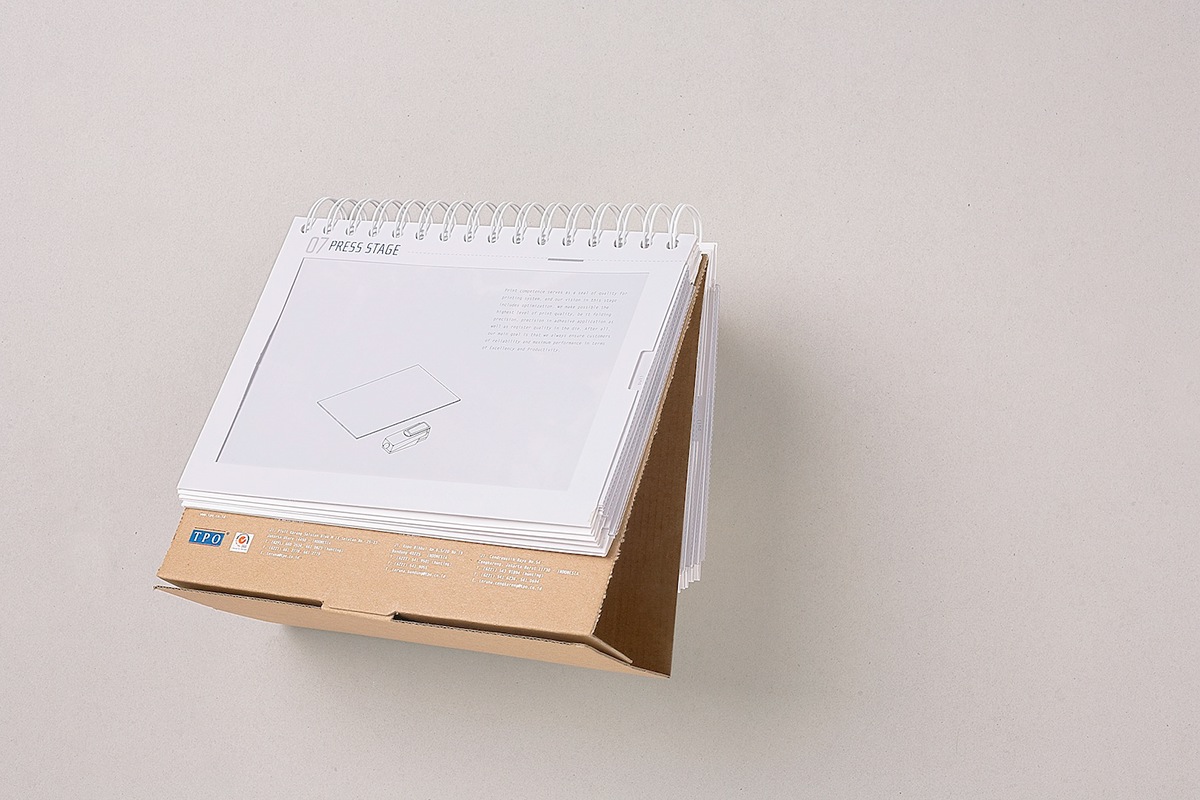 Thinking Room calendar optical illusion interactive Printing process pull out box corrugated