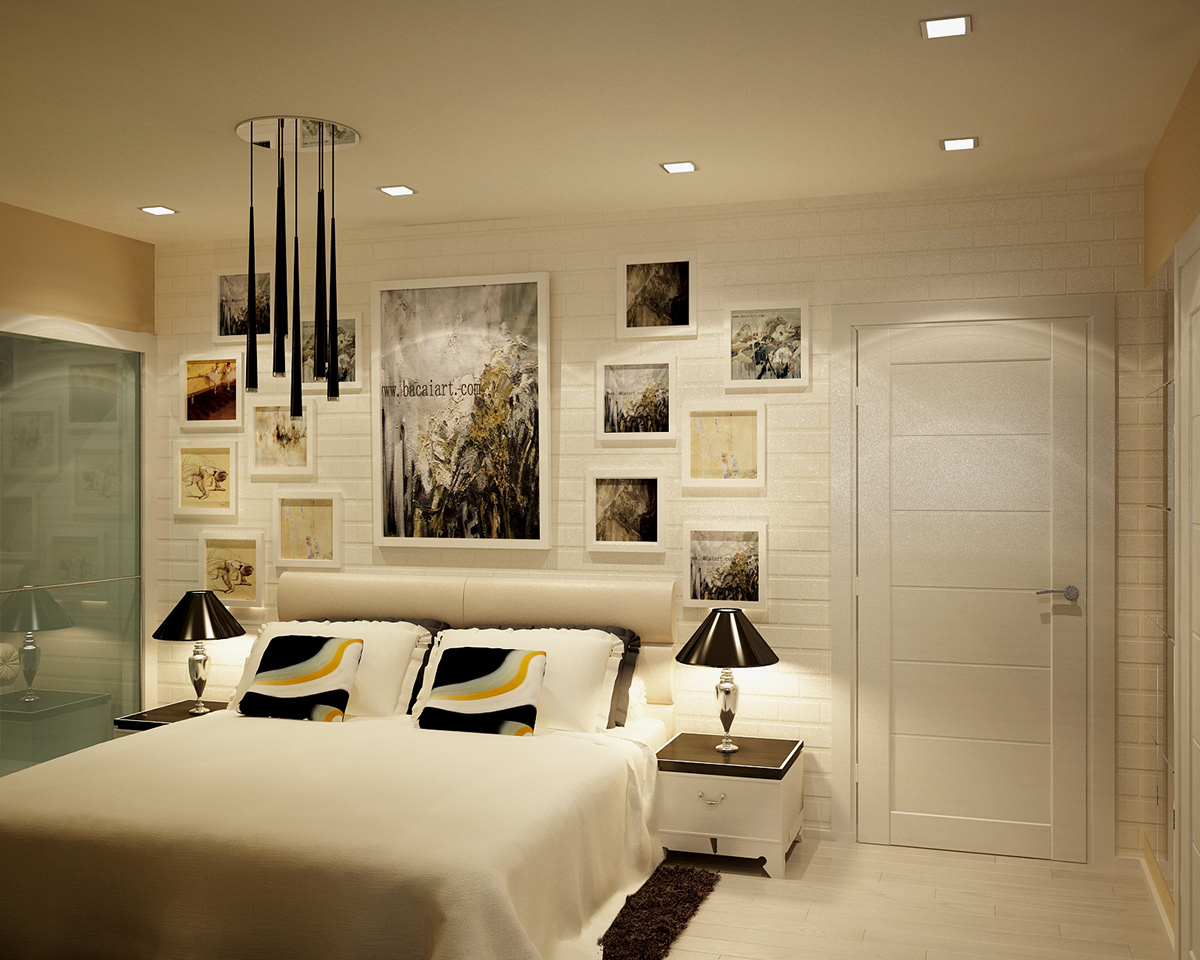 3D design home Interior LOFT bedroom