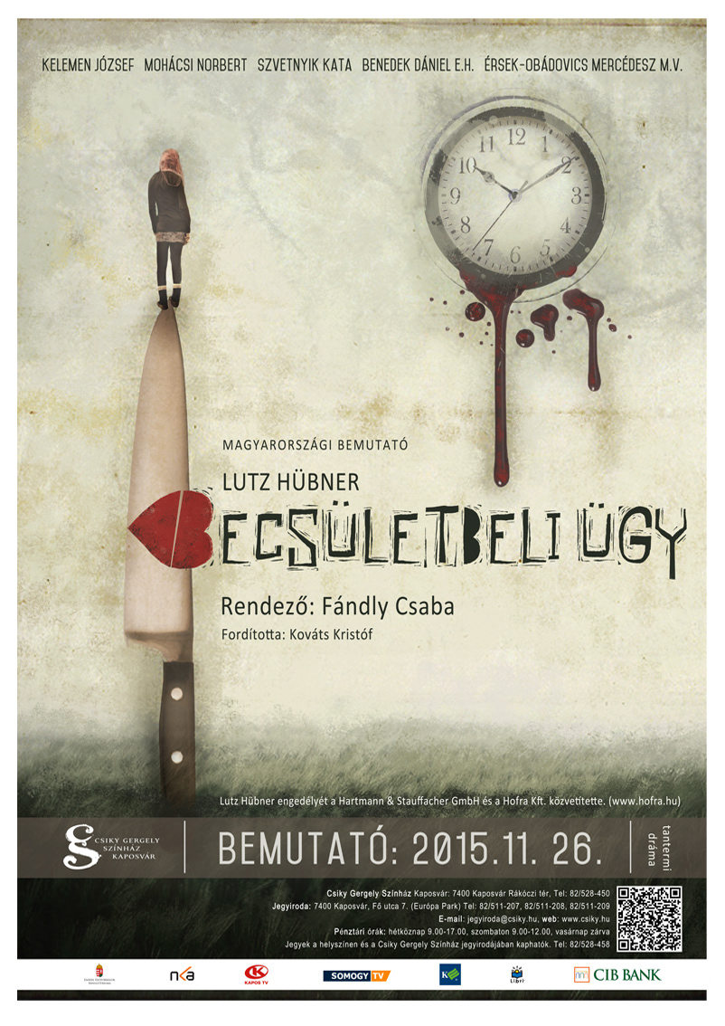Theatre poster illustration graphics design csiky hungary