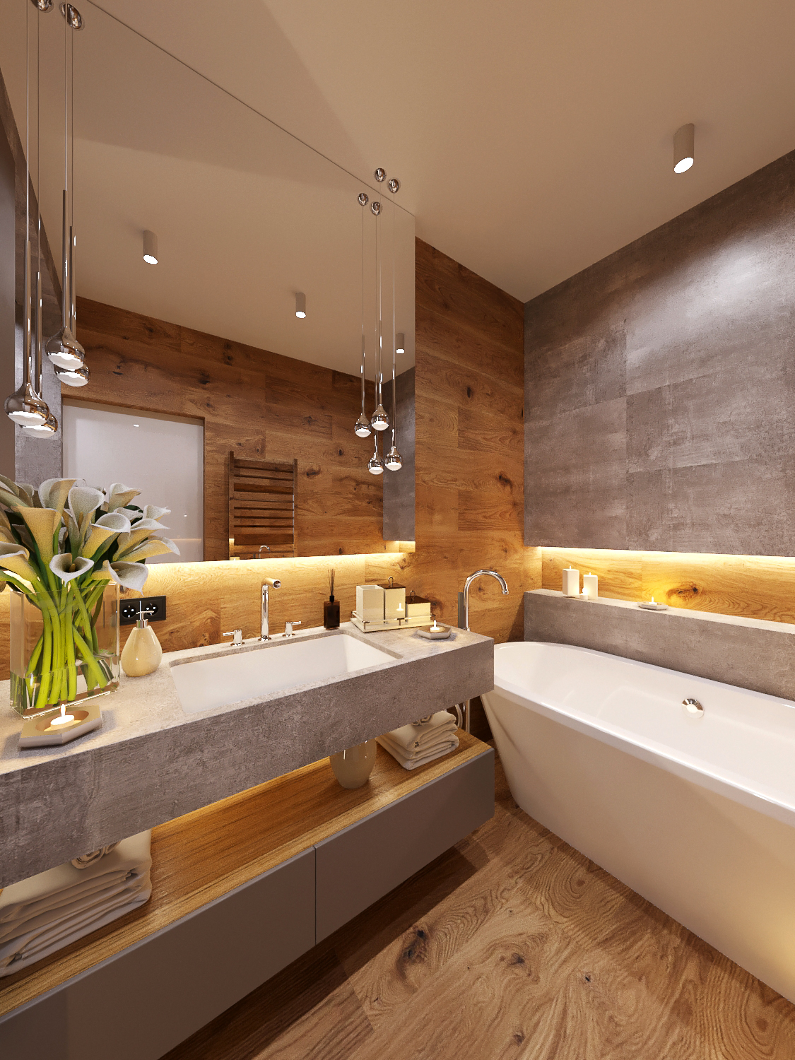 Bathroom interior design Kiev on Behance